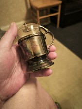 Antike Teeglas-Halter Argentum