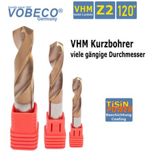 VHM Spiralbohrer Kurzbohrer TiSiN beschichtet