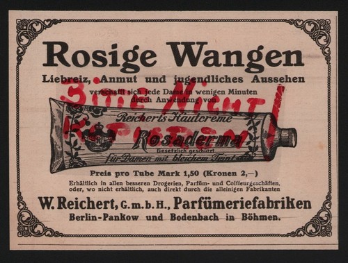 Berlin pankow werbung 1917 w - werbung,