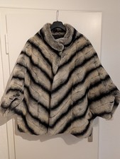 Rex Chinchilla Echtfell Pelz Umhang