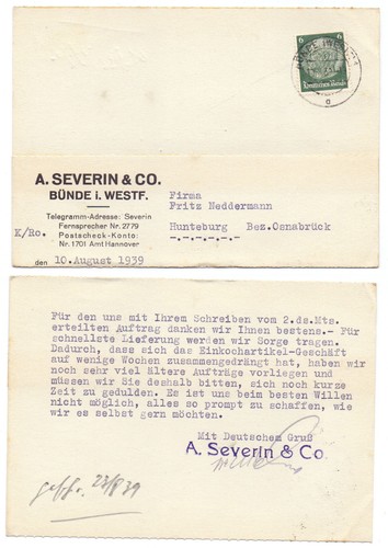 135918 postkarte severin - -,