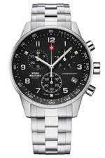 Swiss Military by Chrono SM34012.01 Herrenuhr Chronograph mit Edelstahlband 5 AT