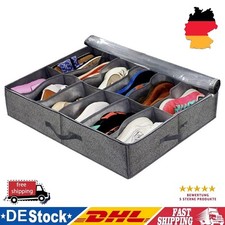 Unterbettkommode für Schuhe Faltbar Transparenter Deckel Schuhorganizer