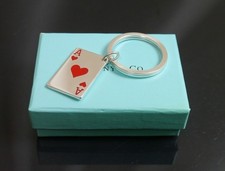Authentischer Tiffany & Co. Trump Herz Schlüsselanhänger AA Sterlingsilber #7615