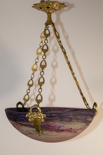 Art deco lampe muller freres - muller,