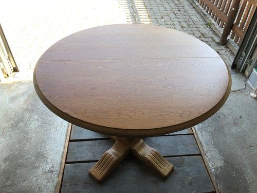 Antiker rundtisch - rundtisch, 1m
