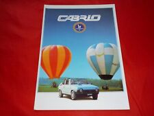 FIAT Ritmo Bertone Cabrio Prospekt Brochure Depliant Folleto von 1982