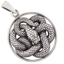 Schlangen anhänger silber 925 - schlangen,