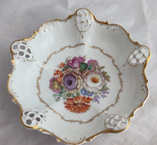 Rosenthal Moliere - Schale - Durchbruchporzellan - Blumendekor Ø ca. 26 cm