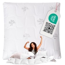 Kopfkissen 80x80 cm Schlafkissen SWAN Sei Design, Alternative zu Daunenkissen