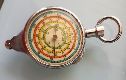 Kurvimeter mit lederetui für - mit,
