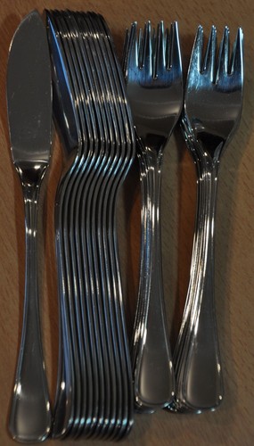 Teiliges fischbesteck von - fischbesteck,