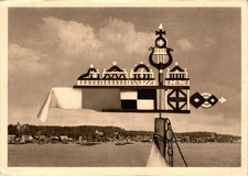 AK GRUSS AUS MEMEL NIDDEN KURISCHE NEHRUNG HOLZGESCHNITZTE WIMPEL UM 1930