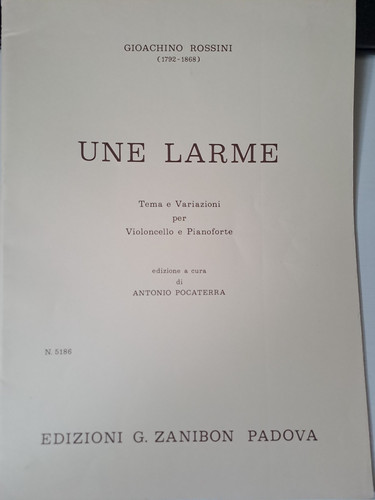 Noten cello rossini une - g., rossini,