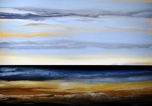 Abstrakte malerei landschaft - abstrakte,