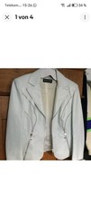 Damen Lederjacke weiß Gr