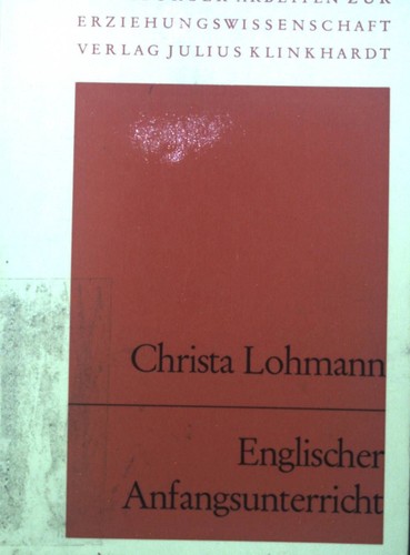 Englischer anfangsunterricht - englischer,
