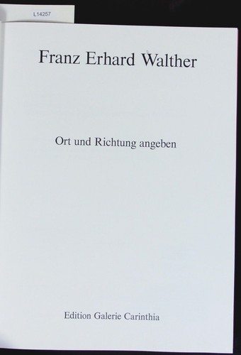 Franz erhard walther ort - franz,