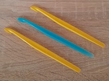 Tupperware Orangenschäler 3 Stück im Set gelb/türkis Tupper NEU !!!