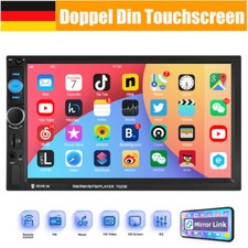 7" Doppel 2 Din Autoradio Stereo Bluetooth FM USB SD AUX MP5 Player Mirror link