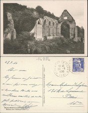 CPA Beaumont-le-Roger Ruine Kloster Ruines de Abbaye 1950/1940