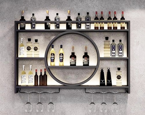 Wandmontierte weinregal - wandmontierte,