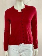 ∼∼ Iris von Arnim Cashmere superfine Twin Set rot rubin S 36 neu ∼∼