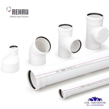 Rehau Raupiano Plus Rohr Bogen Abzweig Übergang Stopfen silent safe plus HT
