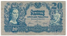 ÖSTERREICH Banknote 20