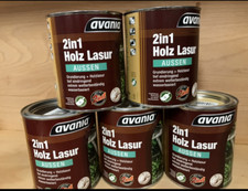 Avania Holzlasur 2in1 0,75L Holzschutz Zaunlasur Türenlasur (3)