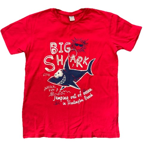 Shirt jungen rot - t, hai