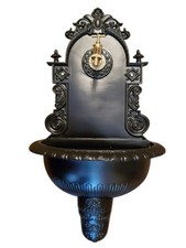 Antik Alu Bassena Garten Wand Brunnen Wandbrunnen mit Kran u. Ablaufset MG1-B