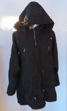 Jacke mit Kapuze, Gr. 38, schwarz von AMISU
