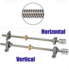 Für 3D Drucker T8 8mm Edelstahl Trapezgewinde Spindelstange Mit Messingmutter