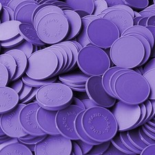 2000 Stück Wertmarken Einkaufswagenchips Pfandmarken Biermarke Event Lila