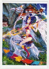 Postkarte: Manga Anime Girl