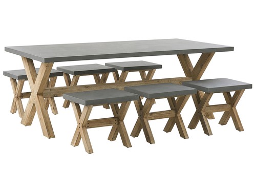 Gartenset tisch 200x100 6 - gartenset,
