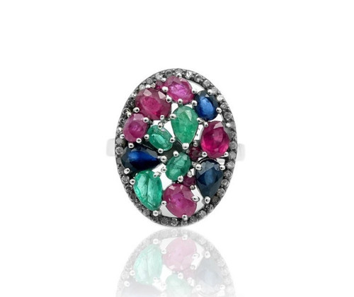 Smaragd rubin saphir - rubin, diamant