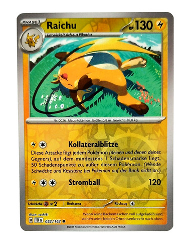 Pokemon karte raichu reverse - pokemon, karte: