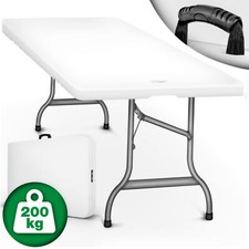 tillvex® Klapptisch 180cm Gartentisch Buffettisch Campingtisch klappbar Garten