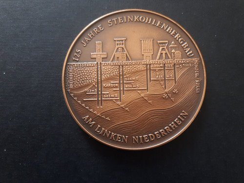 Bergbau medaille 125 - medaille, jahre