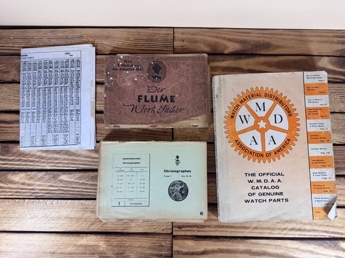 Watch makers parts books