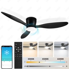 65W Deckenventilator Beleuchtung Timer Leiser Wohn LED Zimmer Schlaf Lüfter + FB