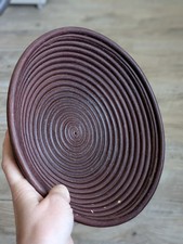 Holz Schüssel Dekorativ Spirale Braun Herbst Obstkorb Aufbewahrung