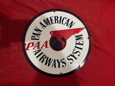 Emaille Schild PAN American Airways System PAA