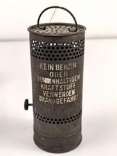 Dochtlampe zur Sammleranwärmung für Wehrmachtsfahrzeuge, ungereinigtes Stück, Or