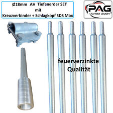 TOP Ø 18mm Tiefenerder Staberder feuerverzinkt Blitzschutz Blitzableiter Erdung