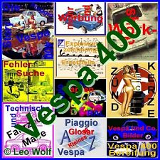 Oldtimer! Piaggio Vespa400/Vespa 400, Reparaturanleitung, Bedienung