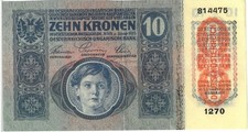 10 Kronen - 1919 - Österreich - Zustand (UNC/XF/VF)