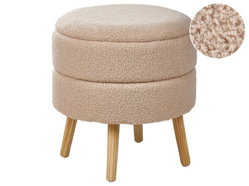 Hocker mit stauraum bouclé - mit,